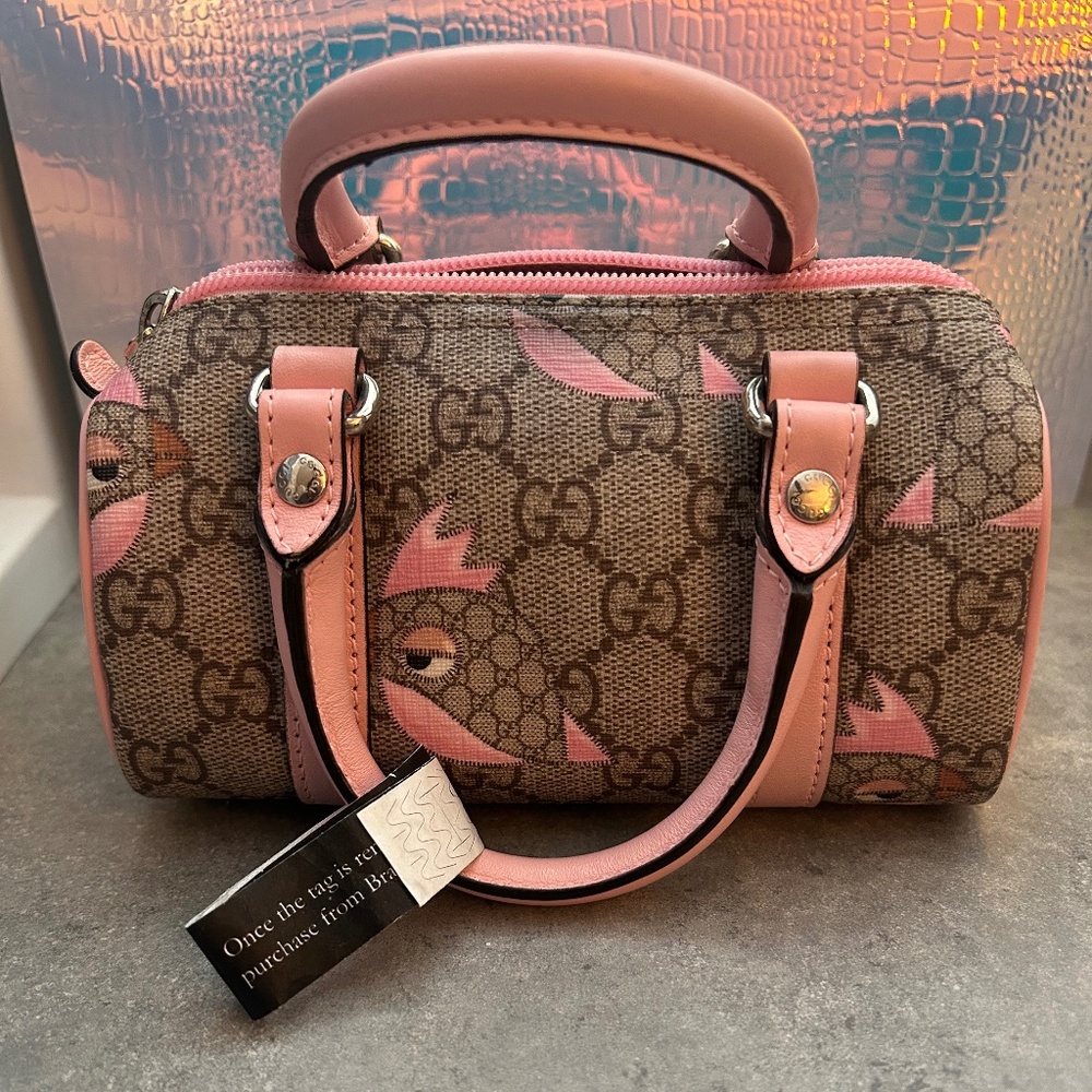 Gucci SHW Boston bag coated canvas 297515
